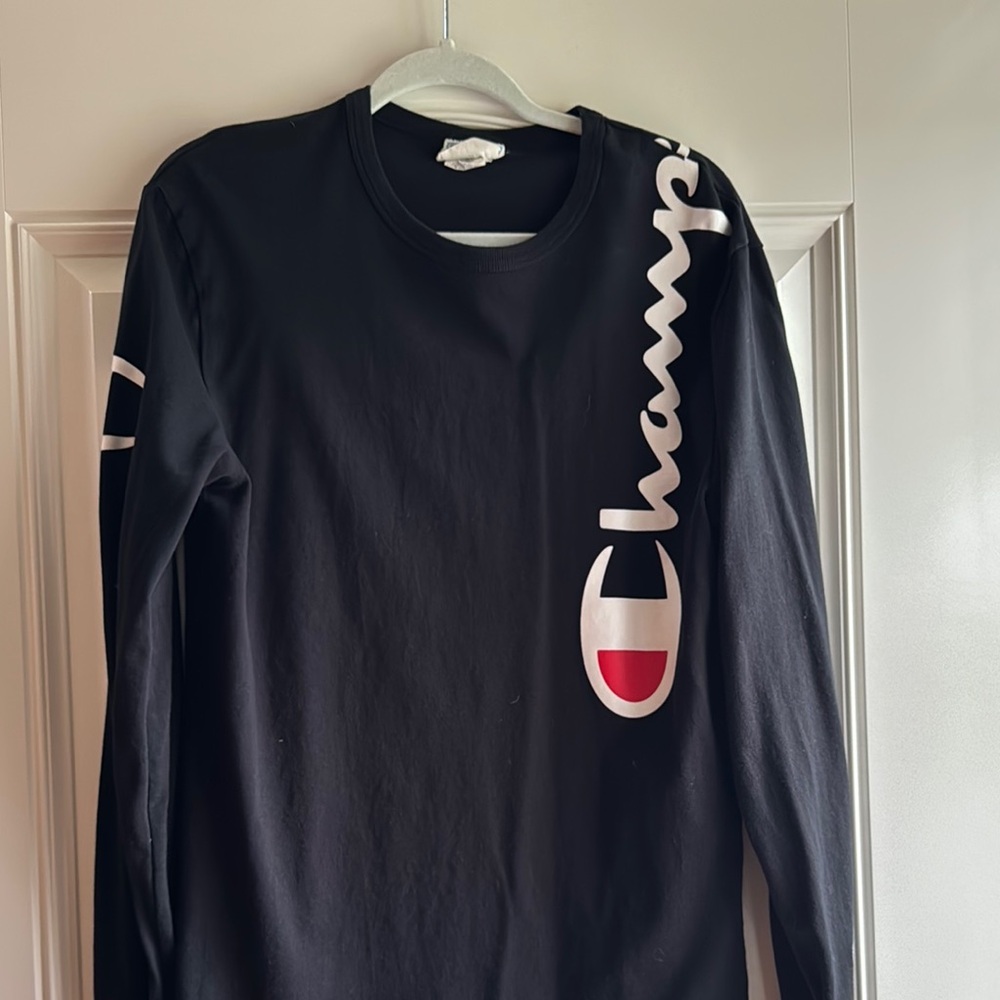 Champion Black Long Sleeve Shirt